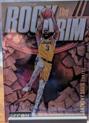 Anthony Davis [Gold] #12 Basketball Cards 2023 Panini Recon Rock the Rim Prices
