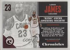 LeBron James [Red] Basketball Cards 2017 Panini Chronicles Prices