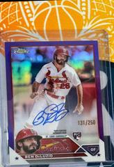 Ben DeLuzio [Purple] Baseball Cards 2023 Topps Chrome Update Rookie Autographs Prices
