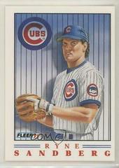 Ryne Sandberg [Factory Set] #3 Baseball Cards 1991 Fleer Pro Vision Prices