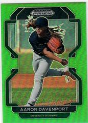Aaron Davenport [Lime Green] #PDP218 Baseball Cards 2022 Panini Prizm Draft Picks Prices