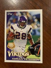 Adrian Peterson #103 Football Cards 2010 Topps Prices