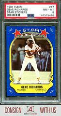 Gene Richards Baseball Cards 1981 Fleer Star Stickers Prices