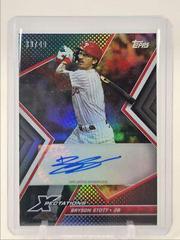 Bryson Stott [Iridescent] Baseball Cards 2023 Topps Xpectations Autographs Prices