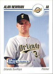 Alan Newman #222 Baseball Cards 1992 Skybox AA Prices