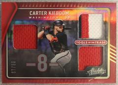 Carter Kieboom [Spectrum Red] #TTT3-CK Baseball Cards 2022 Panini Absolute Tools of the Trade 3 Swatch Prices