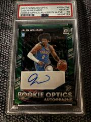 Jalen Williams [Green Wave] #ROA-JWL Basketball Cards 2022 Panini Donruss Optic Rookie Autographs Prices