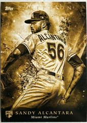 Sandy Alcantara [Jumbo 5x7 Gold] #71 Baseball Cards 2018 Topps Inception Prices