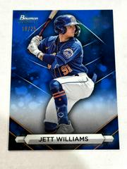 Jett Williams [Blue] Baseball Cards 2023 Bowman Sterling Prices
