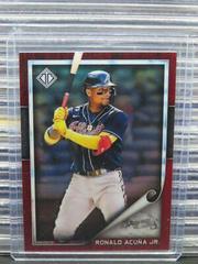 Ronald Acuna Jr. #TTC-28 Baseball Cards 2022 Topps Transcendent Collection Chrome Red Refractor Prices