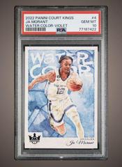 Ja Morant [Violet] #4 Basketball Cards 2022 Panini Court Kings Water Color Prices