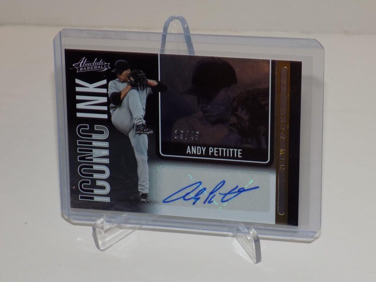 Andy Pettitte #II-AP Prices | 2022 Panini Absolute Iconic Ink ...