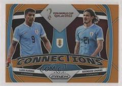 Edinson Cavani, Luis Suarez [Orange] Soccer Cards 2022 Panini Prizm World Cup Connections Prices