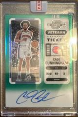 Cade Cunningham [Green] #1 Basketball Cards 2022 Panini Contenders Optic Veteran Ticket Autograph Prices
