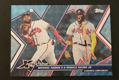 Michael Harris II, Ronald Acuna Jr. [Cyber Cyan] #63 Baseball Cards 2023 Topps Xpectations Prices