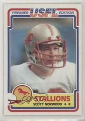 Scott Norwood #14 Football Cards 1984 Topps USFL Prices