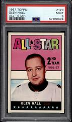 Glen Hall [All Star] Hockey Cards 1967 Topps Prices