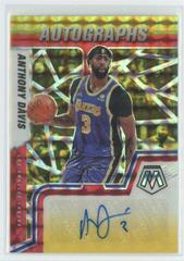 Anthony Davis [Choice Red Yellow] #AM-ATD Basketball Cards 2021 Panini Mosaic Autographs Prices