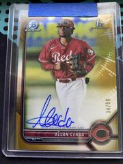 Allan Cerda [Gold Refractor] #CPA-AC Baseball Cards 2022 Bowman Chrome Prospect Autographs Prices