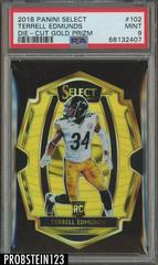 Terrell Edmunds [Gold Prizm Die-Cut] #102 Football Cards 2018 Panini Select Prices