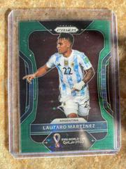Lautaro Martinez [Breakaway Green] Soccer Cards 2022 Panini Prizm World Cup Prices