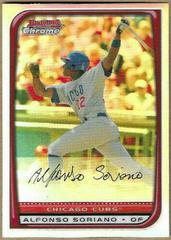 Alfonso Soriano [Refractor] #72 Baseball Cards 2008 Bowman Chrome Prices