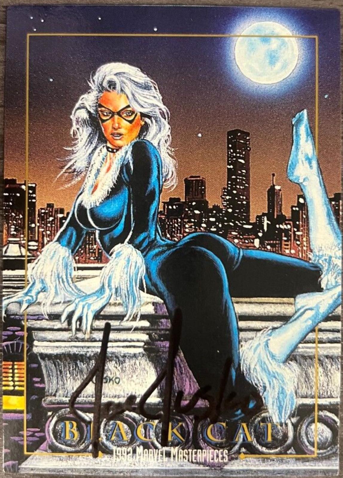 Black Cat [Autograph] #5 Marvel 1992 Masterpieces