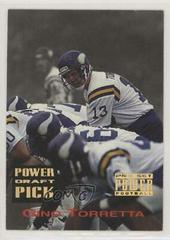 Gino Torretta [Gold] #PDP16 Football Cards 1993 Pro Set Power Draft Picks Prices