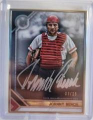 Johnny Bench [Silver] #MFA-JB Baseball Cards 2023 Topps Museum Collection Framed Autographs Prices
