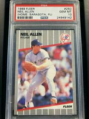 Neil Allen [Home: Sarasota, FL] #250 Baseball Cards 1989 Fleer Prices