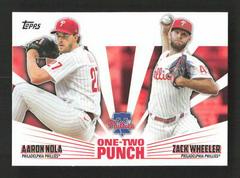 Zack Wheeler, Aaron Nola #12P-10 Baseball Cards 2023 Topps One Two Punch Prices