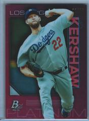 Clayton Kershaw [Red] #25 Baseball Cards 2020 Bowman Platinum Prices