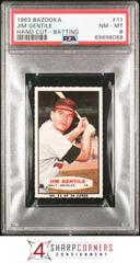 Jim Gentile [Hand Cut Batting] #11 Baseball Cards 1963 Bazooka Prices