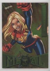 Captain Marvel [Green] #17 Marvel 2022 Metal Universe Spider-Man Prices