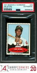 Jim Wynn [Hand Cut] #43 Baseball Cards 1971 Bazooka Numbered Prices
