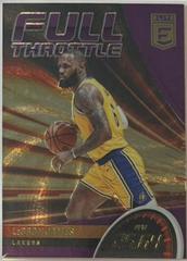 LeBron James [Purple] #10 Basketball Cards 2022 Panini Donruss Elite Full Throttle Prices