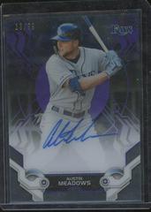 Austin Meadows [Purple] #AM Baseball Cards 2019 Topps High Tek Autographs Prices