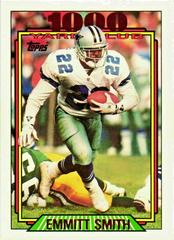 Emmitt Smith Football Cards 1992 Topps 1000 Yard Club Prices
