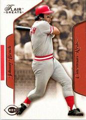 Johnny Bench #5 Baseball Cards 2003 Flair Greats Prices