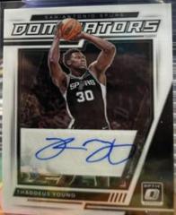 Thaddeus Young #DS-TYG Basketball Cards 2021 Panini Donruss Optic Dominators Signatures Prices