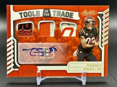 Tyler Boyd [Material Autograph Prime] #TTT-11 Football Cards 2022 Panini Absolute Tools of the Trade Triple Prices