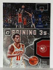 Trae Young #1 Basketball Cards 2021 Panini Donruss Optic Raining 3s Prices