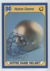 Notre Dame Helmet Football Cards 1990 Notre Dame Collegiate Collection Prices