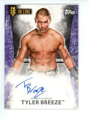 Tyler Breeze [Purple] Wrestling Cards 2015 Topps WWE Undisputed NXT In Line Autographs Prices