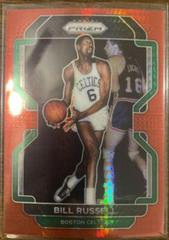 Bill Russell [Red Hyper Prizm] Basketball Cards 2021 Panini Prizm Prices