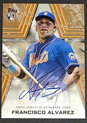 Francisco Alvarez [Gold] Baseball Cards 2023 Topps Series 1 Stars Autographs Prices