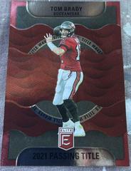 Tom Brady [Red] Football Cards 2022 Panini Donruss Elite Title Waves Prices