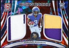 Jordan Addison [Astral] #16 Football Cards 2023 Panini Spectra Rising Rookie Materials Prices