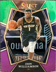 Zion Williamson [Green White Purple Prizm] Basketball Cards 2021 Panini Select Prices