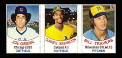 Cardenal, Washington, Travers [Hand Cut Panel] Baseball Cards 1977 Hostess Prices